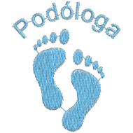 Matriz de Bordado Logotipo Podologa